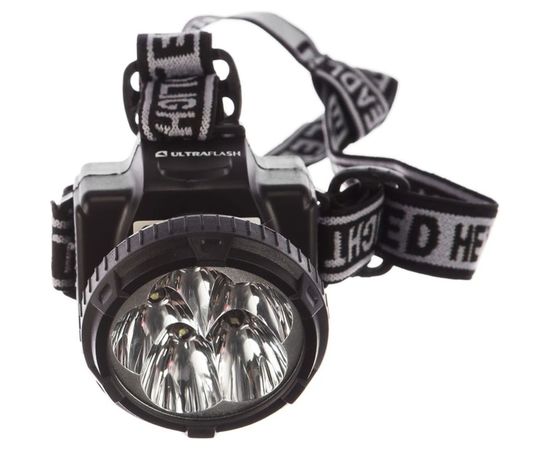 Налобный аккумуляторный фонарь Ultraflash LED5365220В, черный, 5 LED, 2 режима 11648 – изображение 3