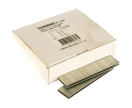 Скоба 97-22 (22 мм) 5000 шт. для пневмостеплера 97/25 Sumake 30445 – изображение 2