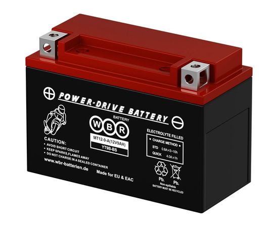 Мото-аккумулятор WBR MT12-9-A – изображение 2