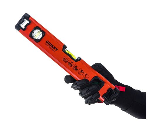 Алюминиевый магнитный строительный уровень Gigant 400 мм GWM400 – изображение 5