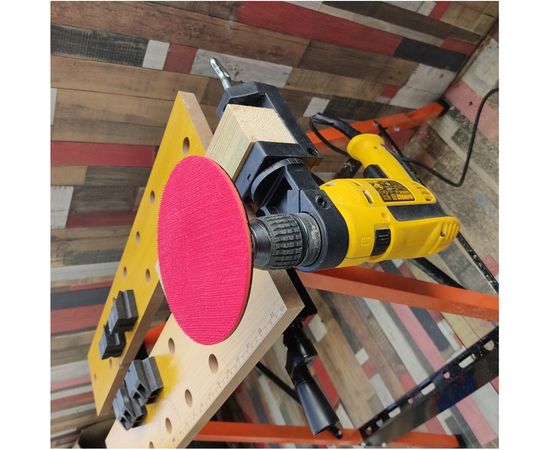 Насадка твердая для УШМ (125х5 мм) с переходником на дрель Vertextools 77 – изображение 6