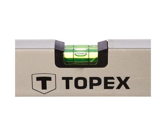 Алюминиевый анодированный уровень Topex 1200 мм 3 глазка 29C305 – изображение 3