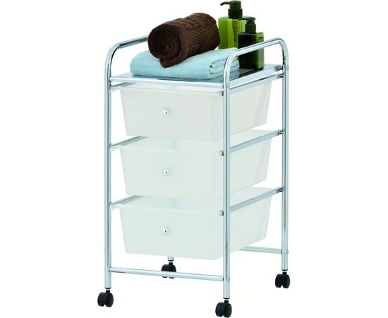 Передвижная тележка UniStor DOLLY с тремя ящиками, на колёсиках, 320x365x620 мм 210709 – изображение 2