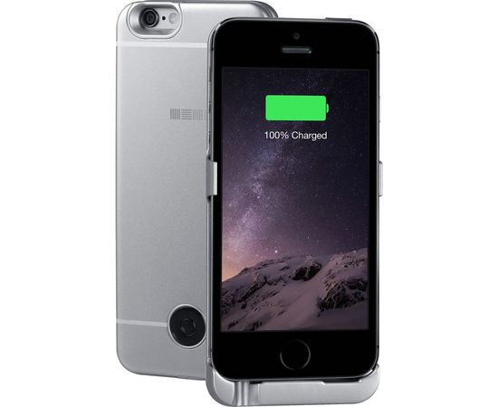Чехол-аккумулятор Interstep 2200мАч Li-Pol для iPhone 5/5S/SE Gray, B201, 45544 – изображение 2