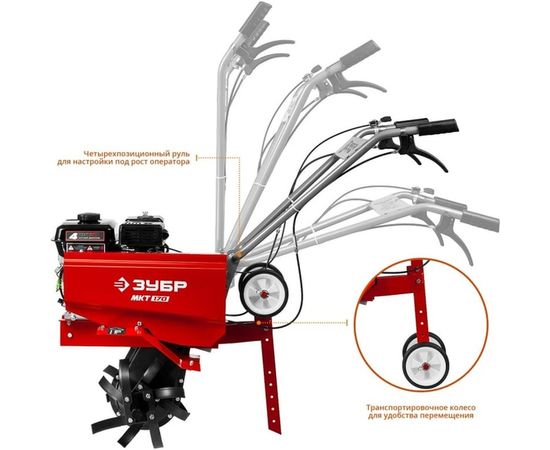 Бензиновый культиватор ЗУБР МКТ-170 – изображение 3