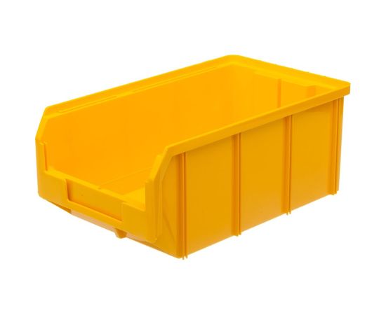 Пластиковый ящик СТЕЛЛА-ТЕХНИК 210х370х300мм, комплект 3 штуки, V-3-К3-желтый – изображение 3