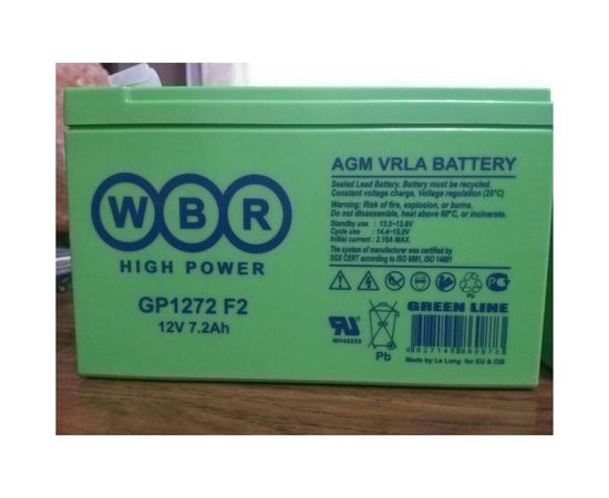 Аккумулятор GP1272 для ИБП WBR GP1272F2WBR – изображение 6