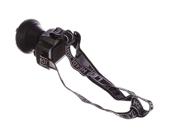 Налобный аккумуляторный фонарь 220В, черный, 0.5Вт LED, 2 режима Ultraflash LED5366 11649 – изображение 6