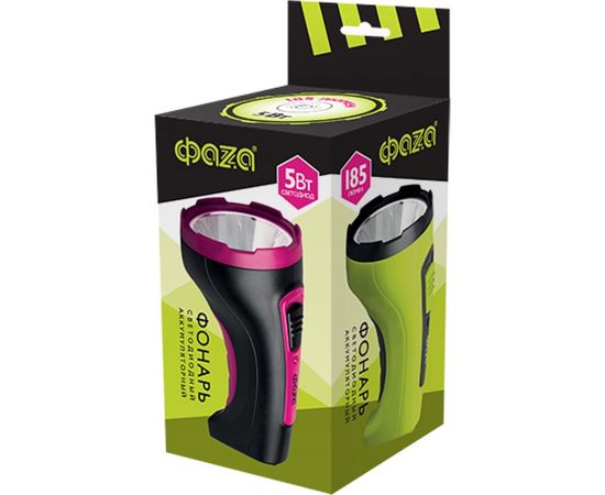 Аккумуляторный фонарь ФАZА AccuF2-L5W-bk черный, рубиновый 2857170 – изображение 2