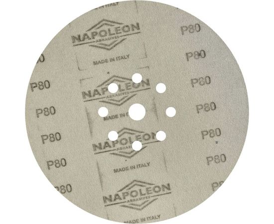 Шлифовальный круг на липучке ABRAFORM Giraffe GOLD 225 мм, 9 отв., Р80 AF-GG-80 