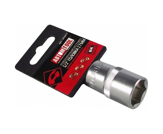 Головка 6-гранная РROFFI (17 мм; 1/2"; DIN3124; CrV) ABTOMTOOL 542017 