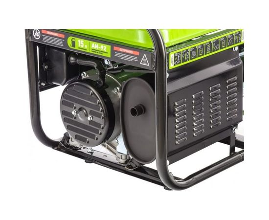 Бензиновый генератор 3,2 кВт, 230В, 4-х такт., 15 л, ручной стартер СИБРТЕХ БС-3500 94544 – изображение 2