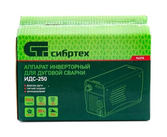 Инверторный аппарат дуговой сварки СИБРТЕХ ИДС-250 94378 – изображение 2
