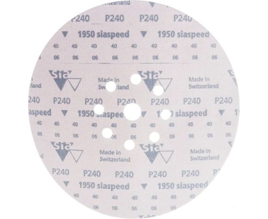 Шлифовальный круг на липучке ABRAFORM Giraffe SPEED 225 мм, 9 отв., Р240 AF-GS-240 – изображение 2