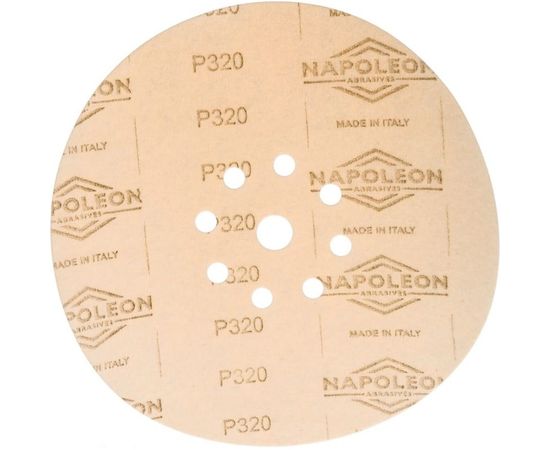 Шлифовальный круг на липучке ABRAFORM Giraffe GOLD 225 мм, 9 отв., Р320 AF-GG-320 – изображение 3