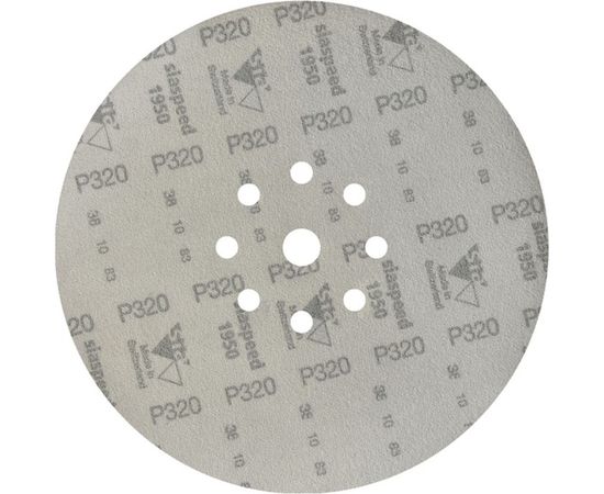 Шлифовальный круг на липучке ABRAFORM Giraffe SPEED 225 мм, 9 отв., Р320 AF-GS-320 – изображение 2