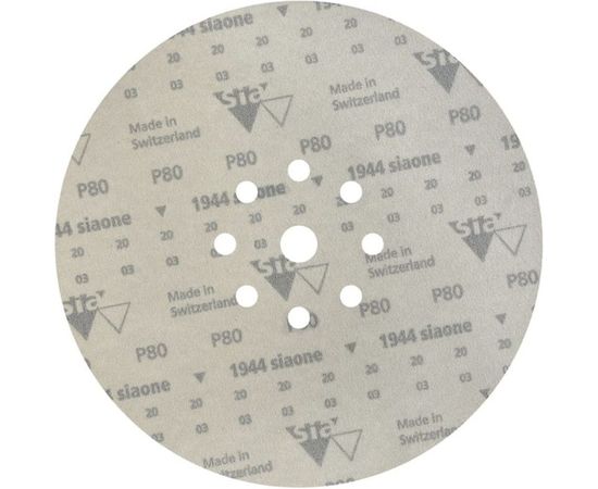 Шлифовальный круг на липучке ABRAFORM Giraffe ONE 225 мм, 9 отв., Р80 AF-GO-80 – изображение 2