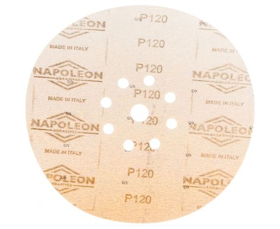 Шлифовальный круг на липучке ABRAFORM Giraffe GOLD 225 мм, 9 отв., Р120 AF-GG-120 – изображение 2