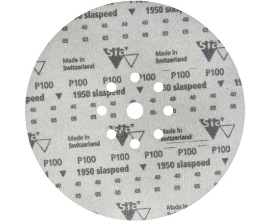 Шлифовальный круг на липучке ABRAFORM Giraffe SPEED 225 мм, 9 отв., Р100 AF-GS-100 – изображение 2