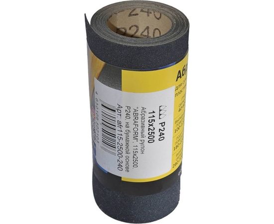 Рулон абразивный БУМ (115х2500 мм; P240) ABRAFORM afr115-2500-240 – изображение 2