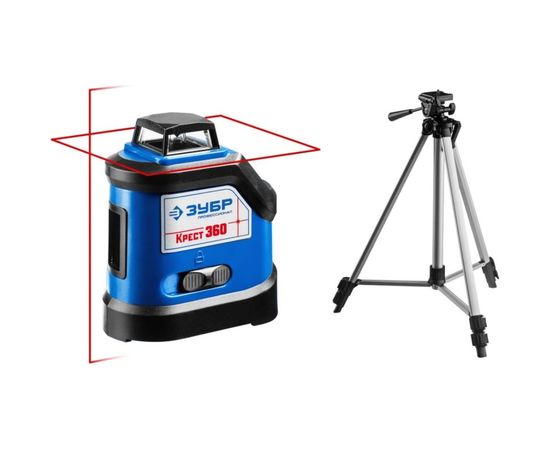 Линейный лазерный нивелир ЗУБР Крест-360 ПРОФЕССИОНАЛ 34906-2 – изображение 12