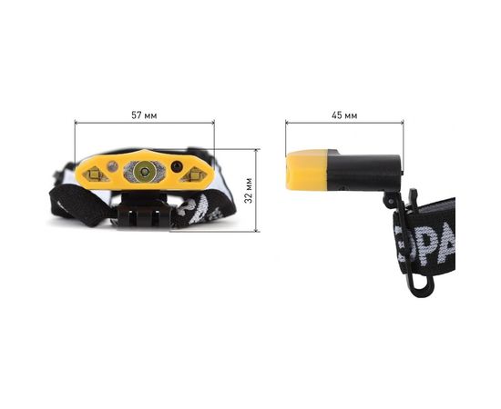 Налобный фонарь ЭРА Практик GA-804 3Вт, led, 2 SMD, 3,7 V, Li аккумулятор, сенсерное включение, блистер Б0036605 – изображение 5