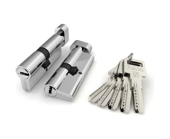 Цилиндровый механизм с вертушкой Fuaro R602/90 mm /45+10+35/ CP хром 5 кл. 32353 