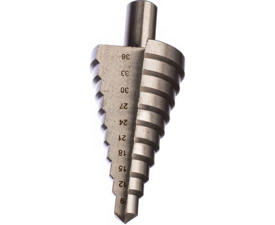 Сверло ступенчатое (9-36 мм; 9 ступеней; HSS) по металлу FIT IT 36399 