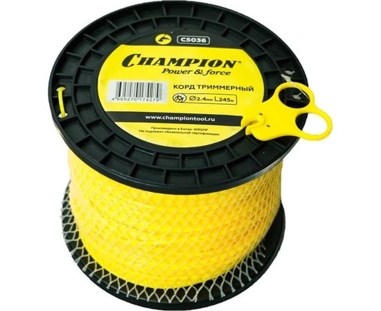 Корд триммерный Star, нож для отреза (2.4 мм, 245 м) CHAMPION C5036 
