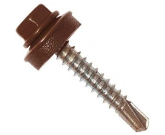 Кровельный саморез по металлу Daxmer 4,8х19 RAL 8017 400шт 10429 