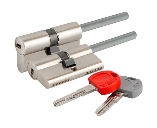 Цилиндровый механизм под вертушку CISA дл. шток ASIX PRO OE307-12.12 70 мм/35+10+25, НИКЕЛЬ 31185 