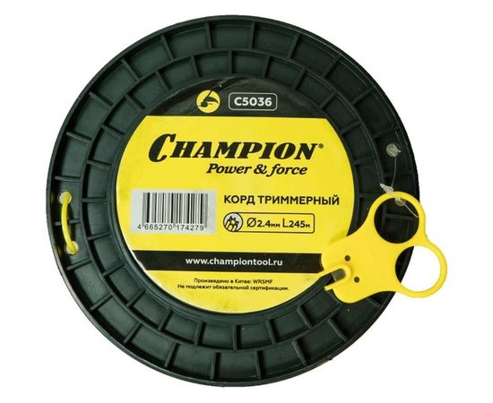Корд триммерный Star, нож для отреза (2.4 мм, 245 м) CHAMPION C5036 – изображение 7