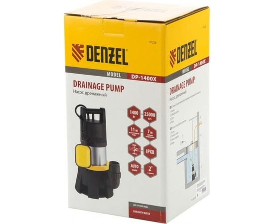 Дренажный насос DENZEL DP1400X 97228 – изображение 5