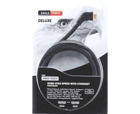 Видео кабель Eagle Cable Deluxe II HDMI 2.0 Angled 1,6 м 10011016 – изображение 4