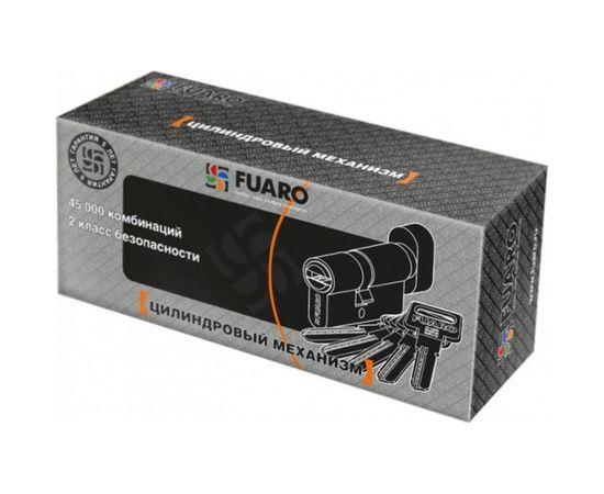 Цилиндровый механизм с вертушкой Fuaro R602/90 mm /45+10+35/ CP хром 5 кл. 32353 – изображение 2