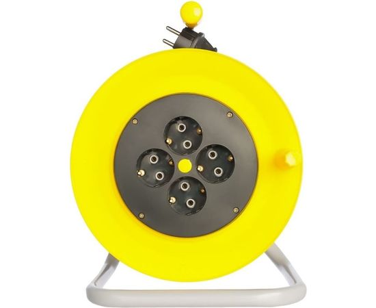 Силовой удлинитель на катушке Inforce К4-Е-40 ПВС 3x1.5 40м 4 розетки 25140 