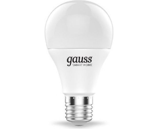 Умная Wi-fi лампочка Gauss, Smart Light RGBW E27 A60 8,5 Вт 2700-6500K, с изменением цвета, управление голосом/смартфоном 1170112 