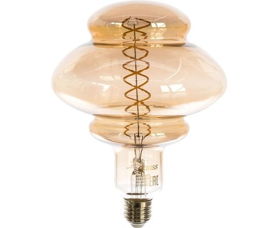 Лампа Gauss Led Vintage Filament Flexible BD160 8W 330lm E27 160х210mm Gray 2400K 162802008 