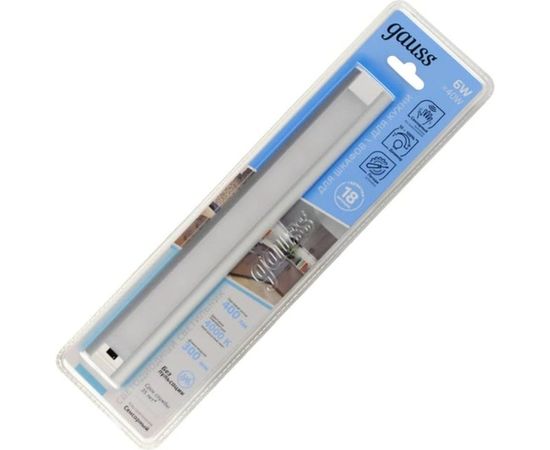 Сенсорный диммируемый светильник GAUSS модель A 6W 400lm 4000K 170-260V 300mm IR 1/10/40 9018531206 