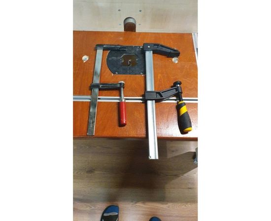 F-образная усиленная струбцина 80х300мм Inforce 06-03-29 – изображение 3