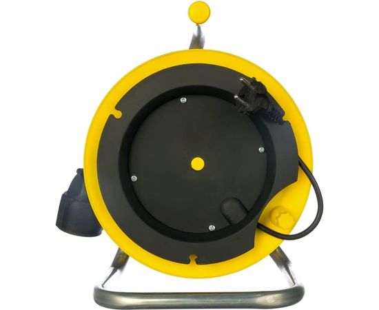 Силовой удлинитель на катушке Inforce К1-О-50 ПВС 2x0.75 50м, 6А, выносная розетка б/з 22050 – изображение 2