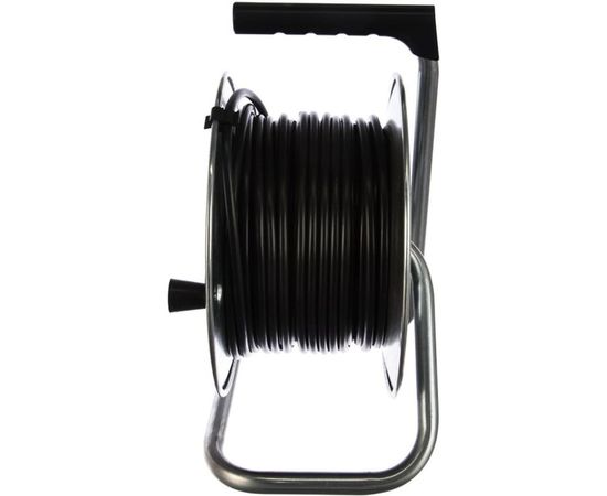 Силовой удлинитель на металлической катушке Inforce К4-Е-30 30 м 4 розетки с з/к 40130 – изображение 6