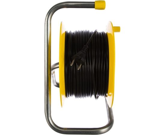 Силовой удлинитель на катушке Inforce К4-О-30 ПВС 2x0.75 30м, 6А, 4 встр. розетки б/з 24030 – изображение 5