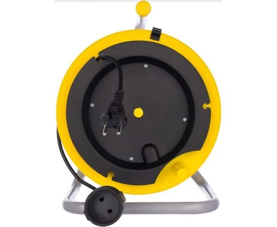 Силовой удлинитель на катушке Inforce К1-О-50 ПВС 2x0.75 50м, 6А, выносная розетка б/з 22050 – изображение 3