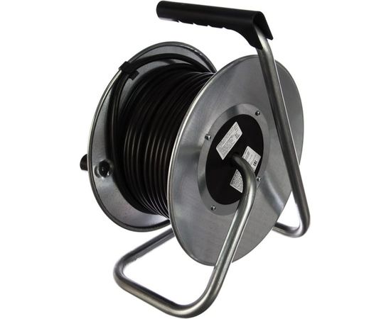 Силовой удлинитель на металлической катушке Inforce К4-Е-30 30 м 4 розетки с з/к 40130 – изображение 5