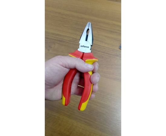 Диэлектрические пассатижи Inforce 160мм 1000В 06-18-18 – изображение 2