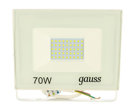Светодиодный прожектор Gauss LED 70W 4900lm IP65 6500К белый 613120370 