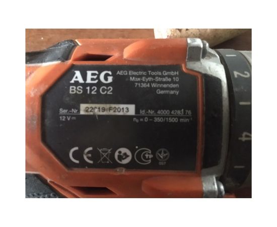 Аккумуляторная дрель-шуруповерт AEG BS 12C2 LI-202B 448465 – изображение 9
