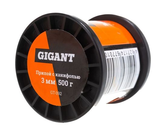 Припой Sn60 Pb40, трубка 3 мм, 500 г Gigant GT-092 – изображение 4