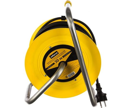 Силовой удлинитель на катушке Inforce К4-Е-30 30 м 4 розетки с з/к 25130 